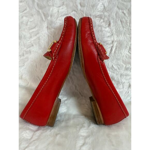 Marc Joseph NY Grand St. Weave Red Leather Driving Loafer Slip-On Comfort Shoe 6 - Picture 7 of 10